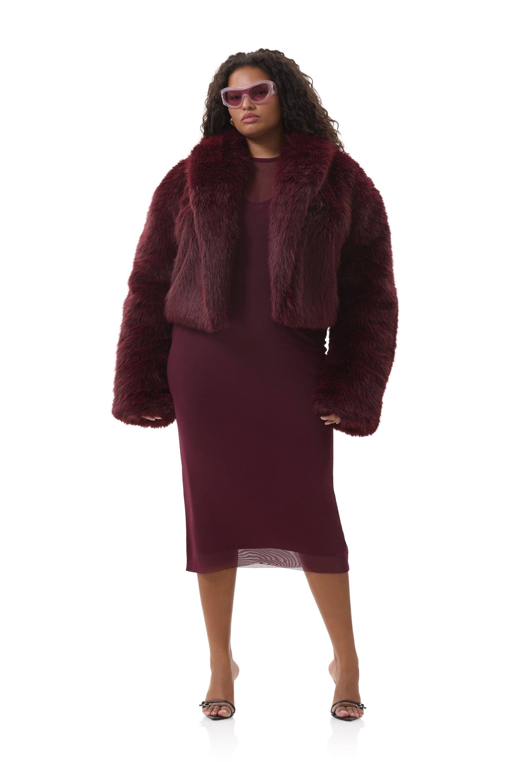 Stephanie Fur Jacket - Port Royal for wholesale on Faire1