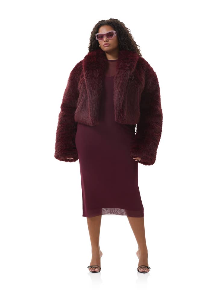 Stephanie Fur Jacket - Port Royal for wholesale on Faire1