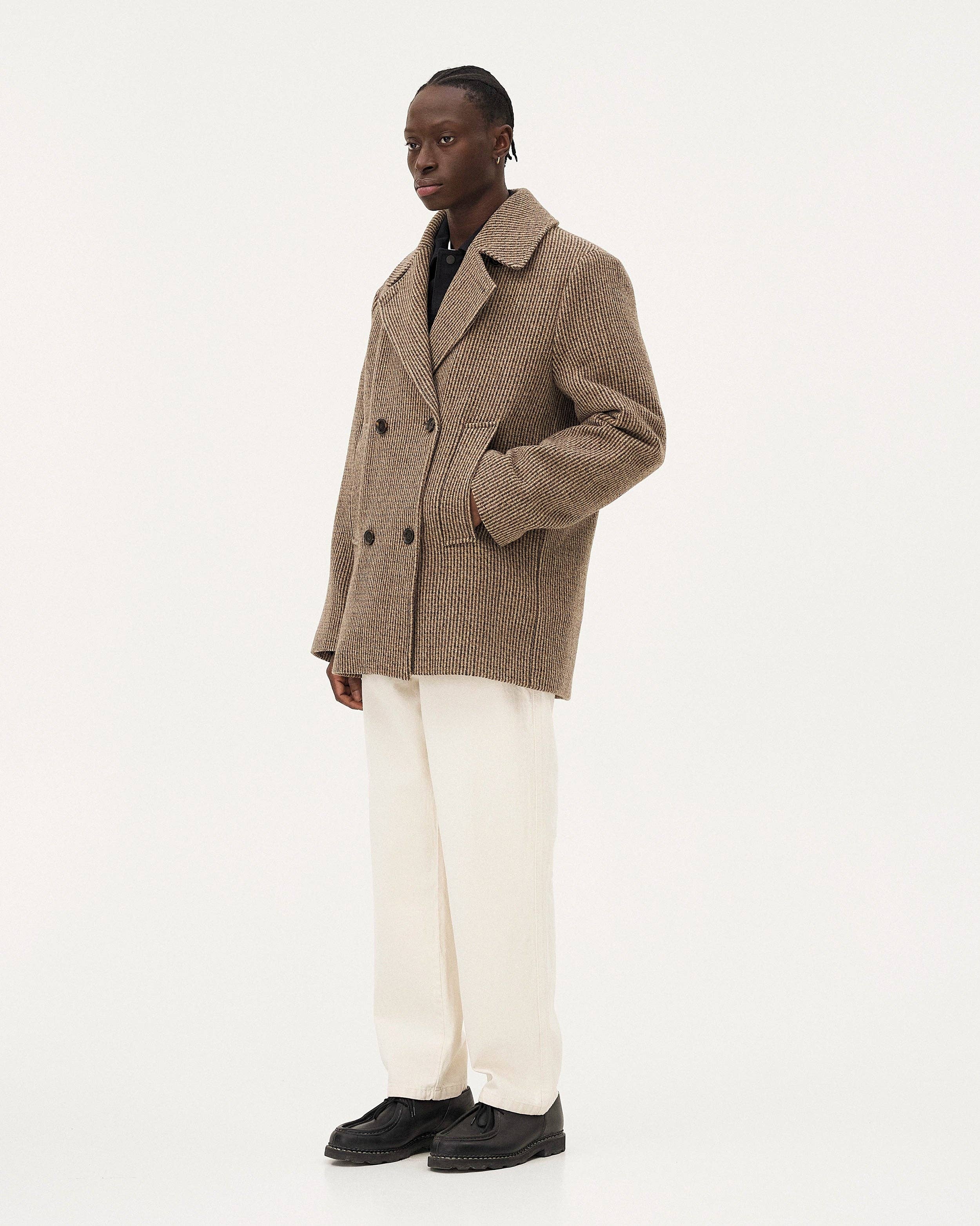 NOYOCO - Wholesale Peacoat - Women's - Dundee Cocoa Oversized Coat2