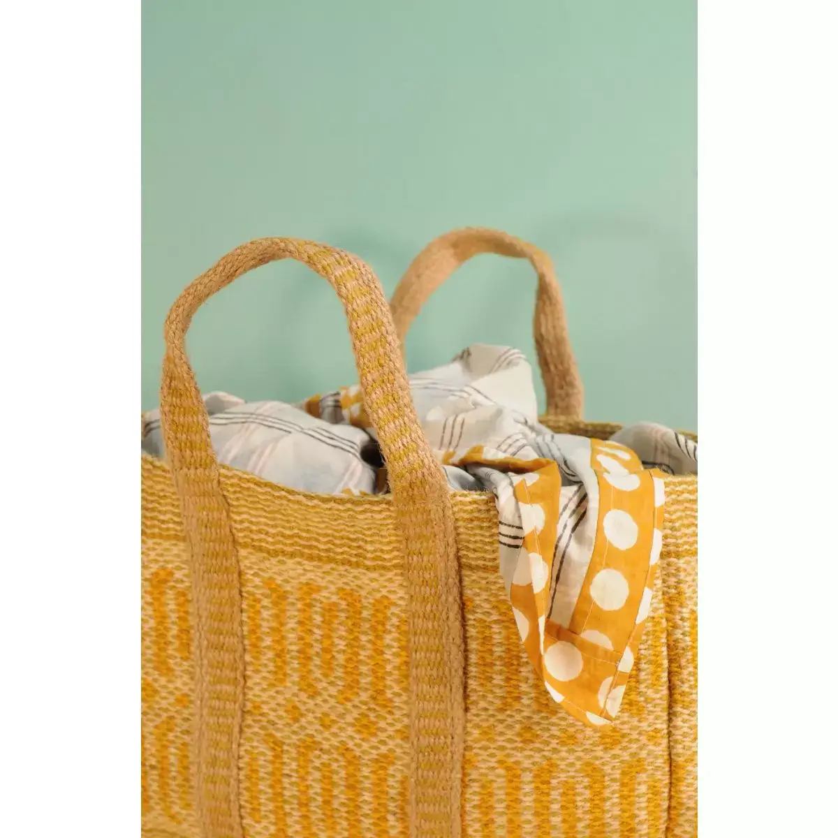 B A O B A B - Mode - Wholesale Tote bag – Women's - SOFY Bag in Jute with LEMON Print2
