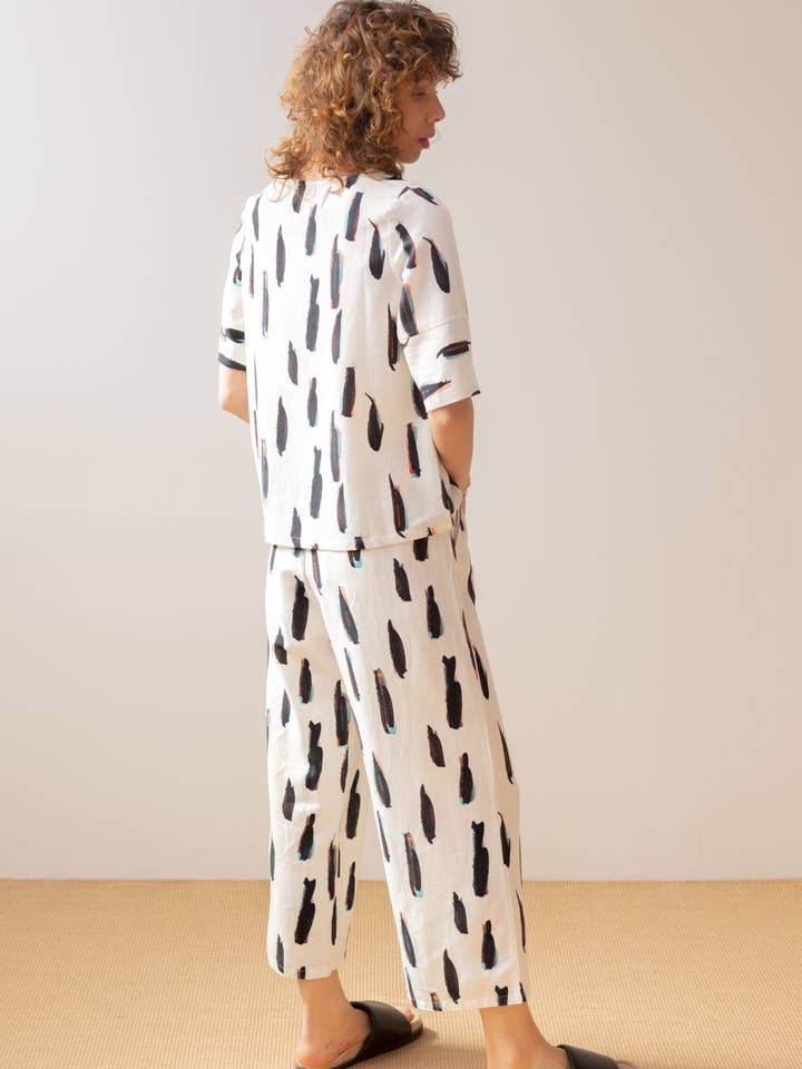 PAN Producto Básico - Wholesale Coat - Women's - Printed raw trousers3