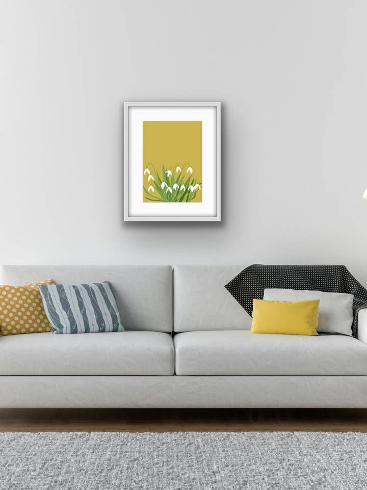 Imprimé de perce-neige pour la vente par Fiddy+Mabel