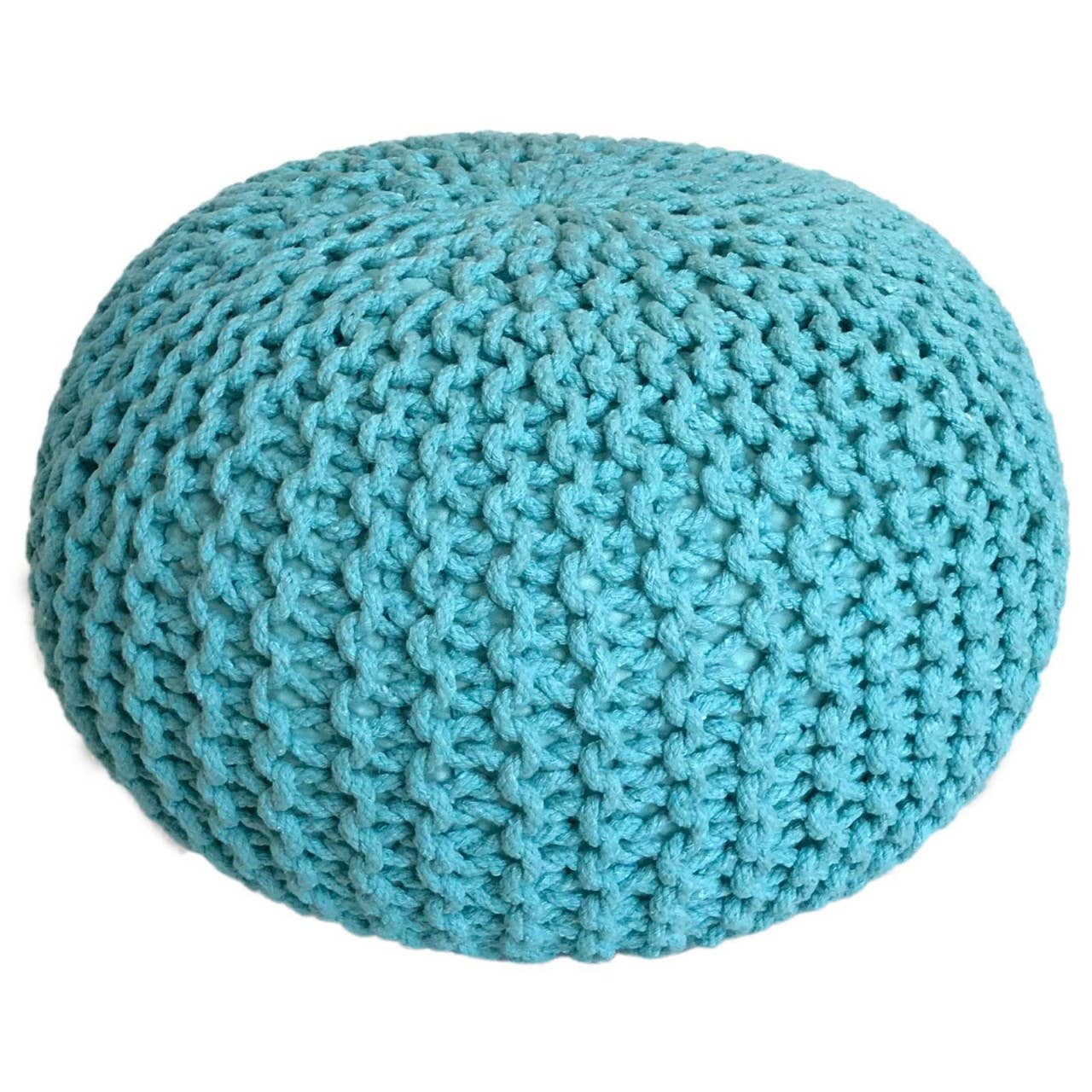 Voglrieder - Wholesale Pouf - Pouf, diameter 55 cm, knitted stool, pouf, pouf, floor cushion, large44