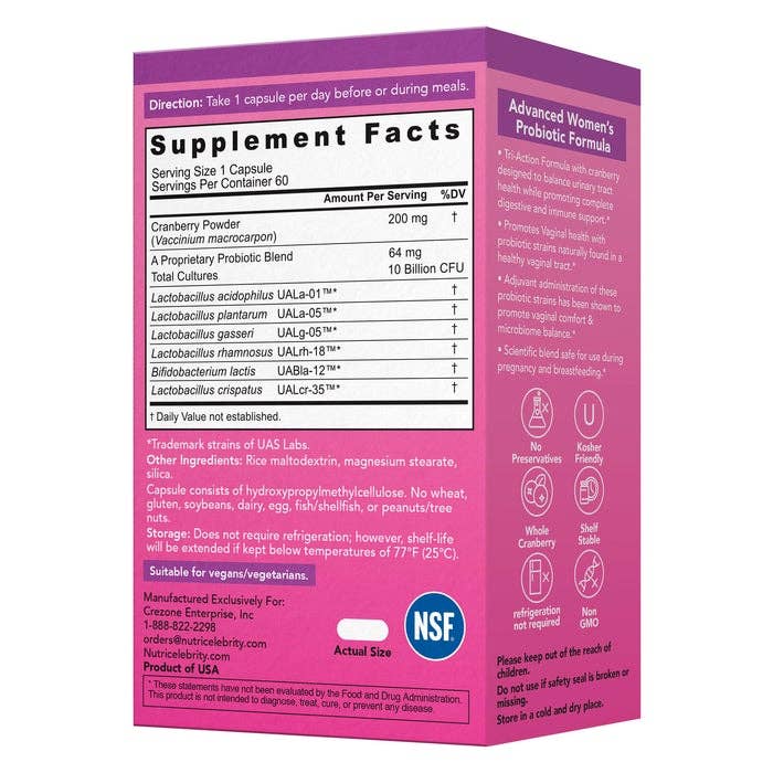 NutriCelebrity - Vendita all'ingrosso Vitamine/integratori orali - Nutriflora-pro® (60 capsule) - Ingrosso4