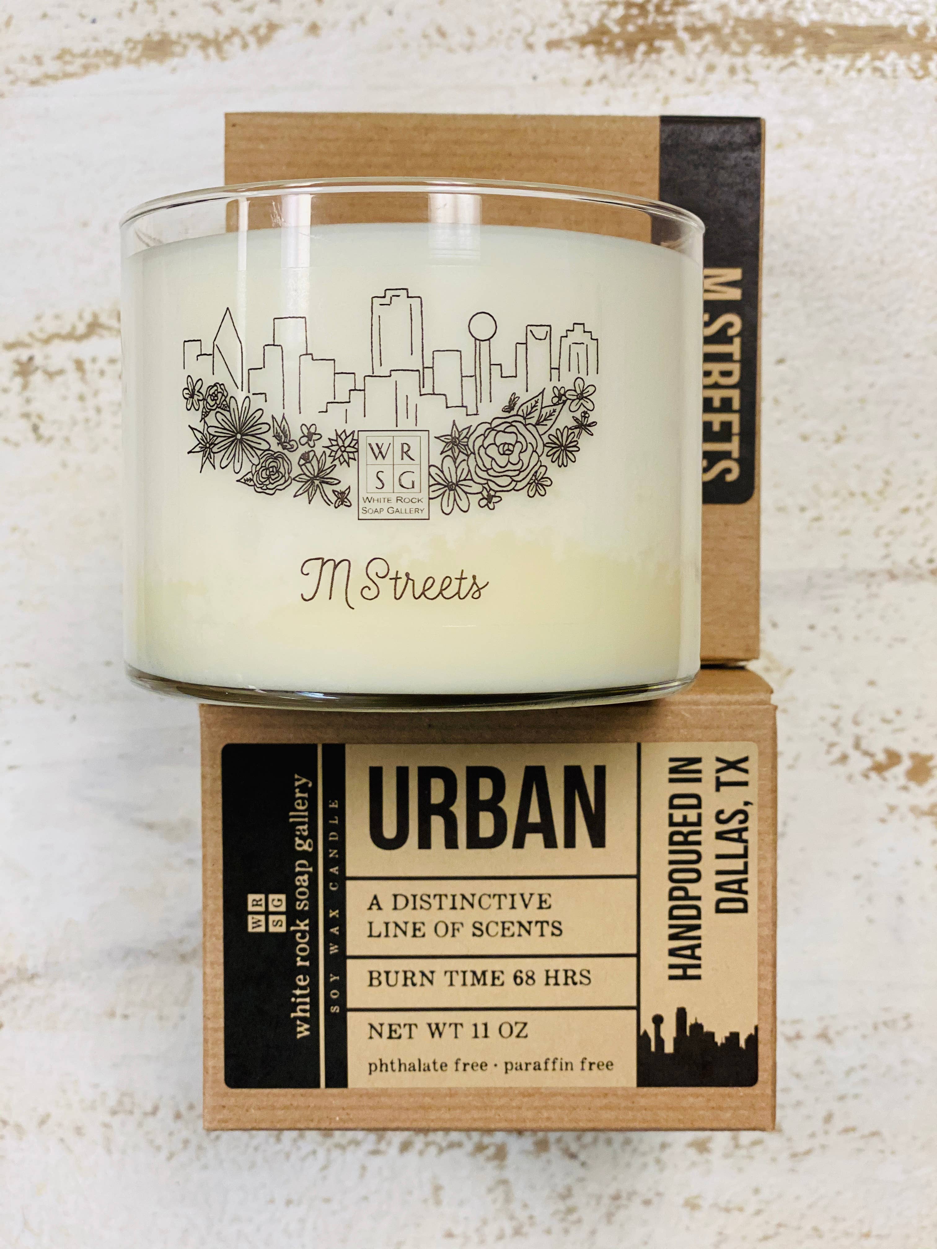 White Rock Soap Gallery - Wholesale Jar/Filled Candle - Soy Wax Candle Urban Collection12