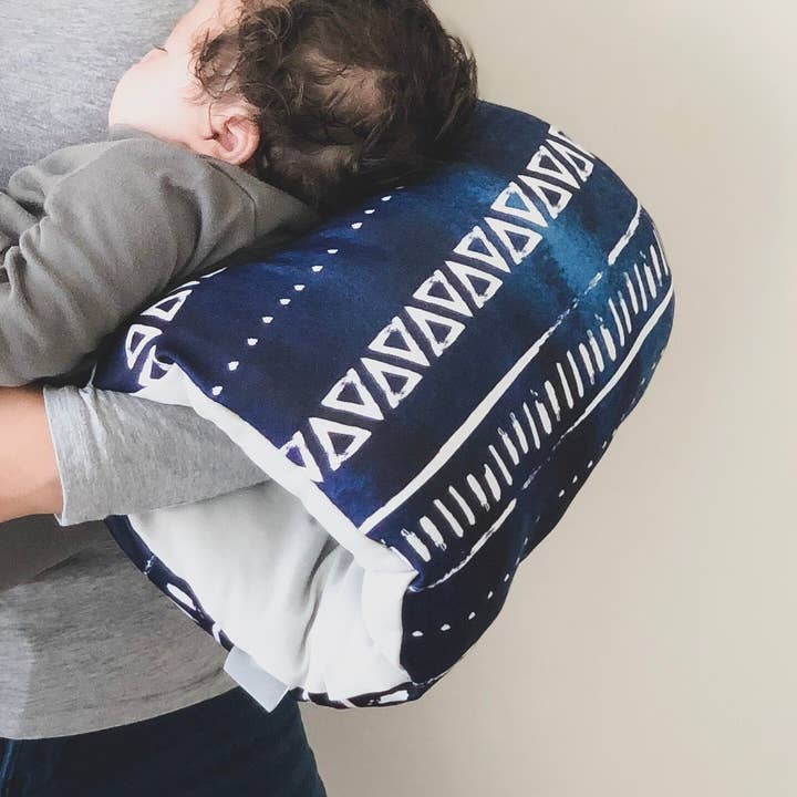 One x Sun Baby - Wholesale Nursing Pillow/Pad - Maternity - Tribal Indigo Watercolor Nursing Pillow0