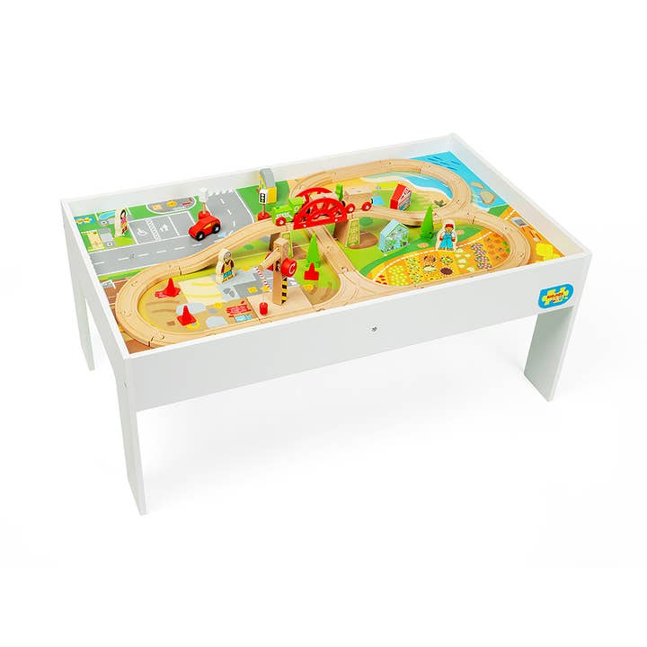 Ensemble de train et table pour la vente par Bigjigs Toys