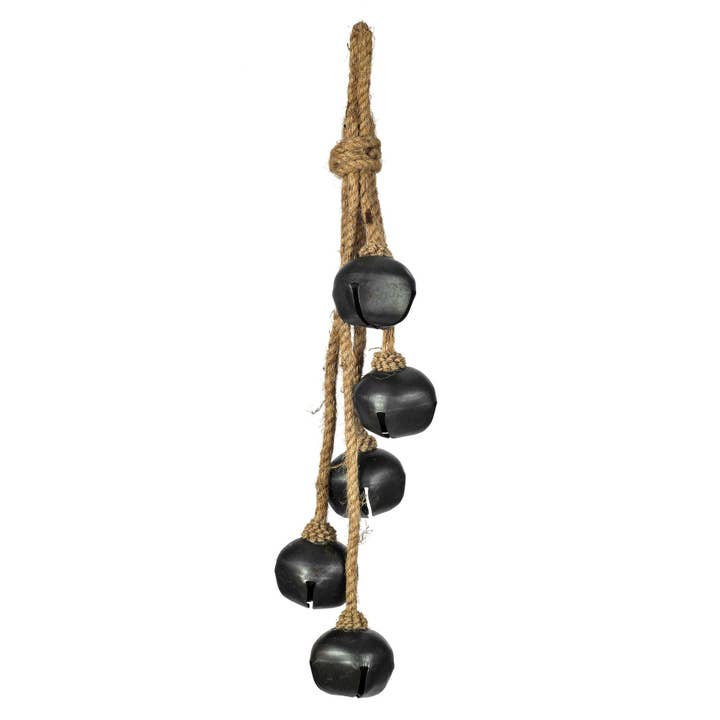 Vickerman 2" Matte Gunmetal Jngl Bell x5 Orn 2/Bag for wholesale by Vickerman