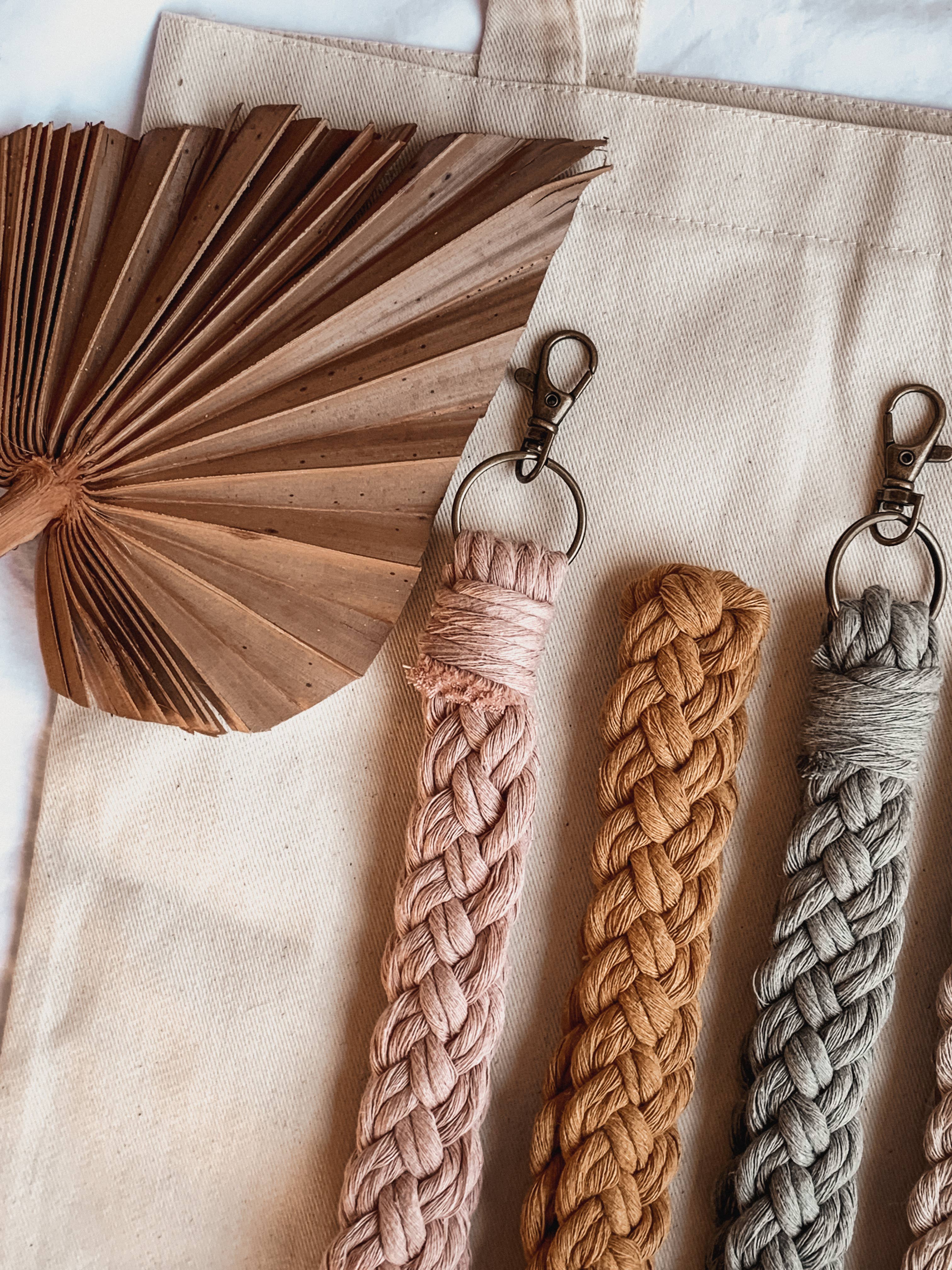 Offhand Fibers - Wholesale Keychain - Women's - Braided Wristlet Keychain - Everyday Accessories, Gifts10