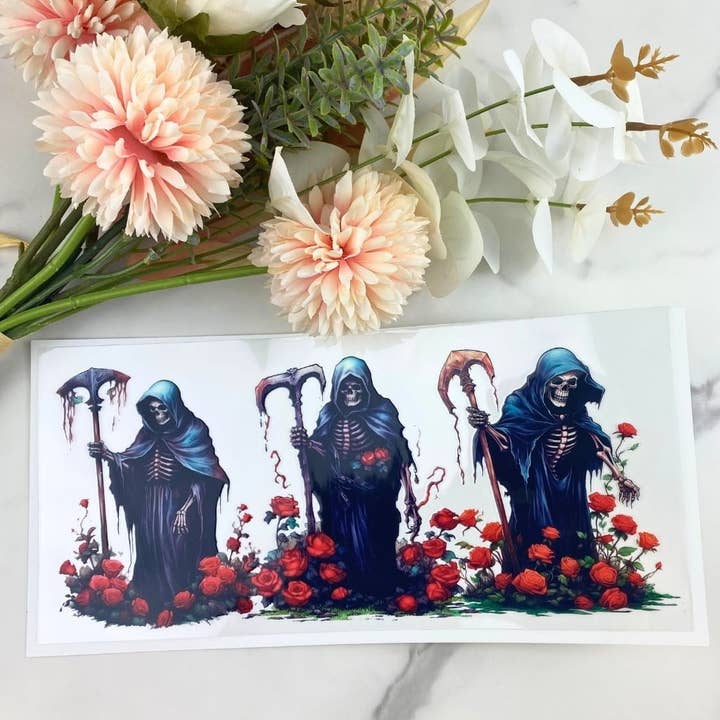 Grim Reapers | Envolvimento UV DTF de 16 oz por atacado de HKS Custom Designs