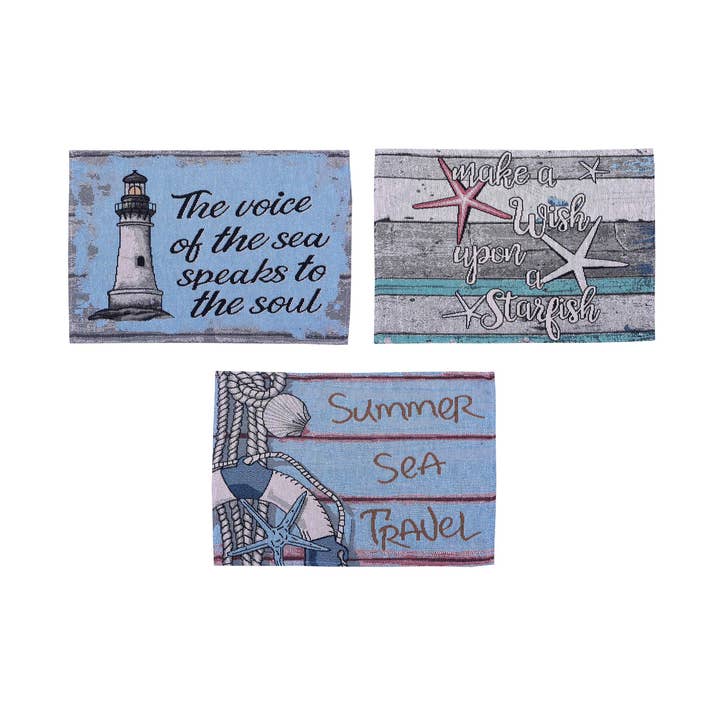 Nautical Tapestry Placemat for wholesale by Mabelle Home
