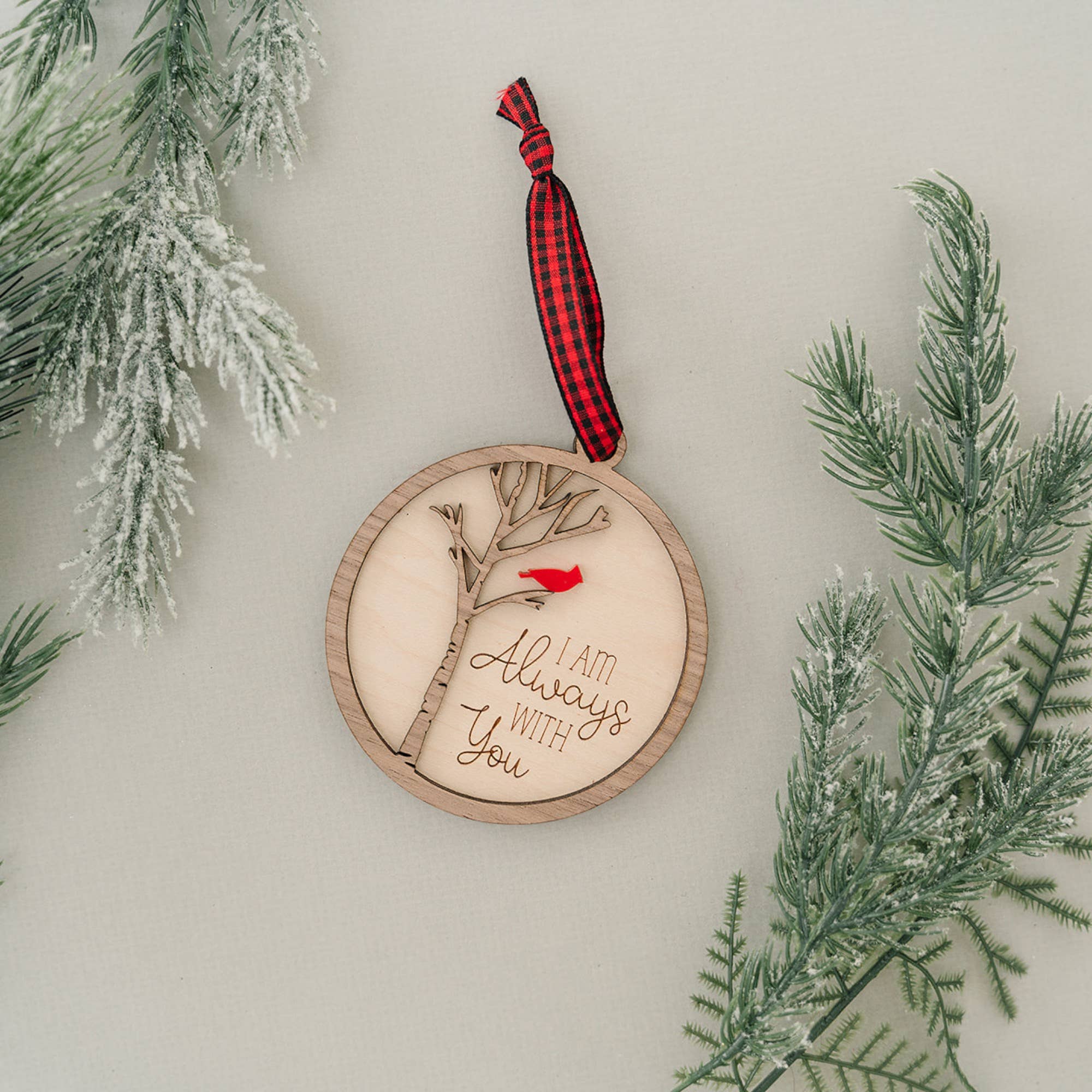 Woodlander Workshop - Wholesale Ornament - Cardinal Always With You Christmas Holiday Ornament11