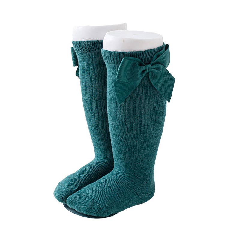 KiddieKickz - Wholesale Socks - Kids - Girls Solid Color Bow Accessories Socks5