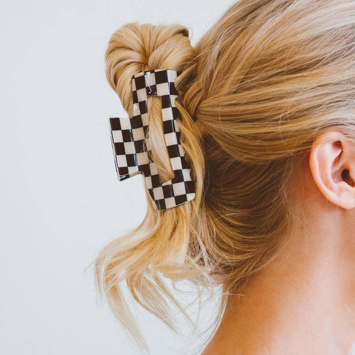 Shop ANDi - Wholesale Hair Clip - Women's - Rad Checkered Claw Clip