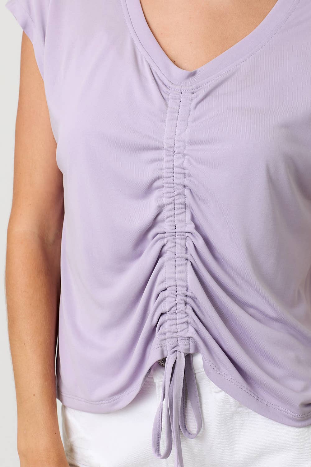 Mystree - Wholesale Knit Top - Women's - 20020 Front Ruche Modal Top 30