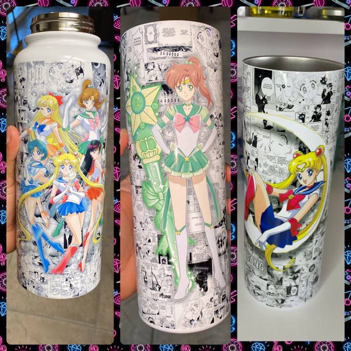 Bicchieri Sailor Scouts per la vendita all'ingrosso da parte di Zoe & Finn’s Creations