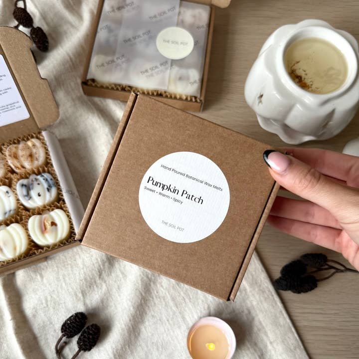 The Soil Pot – wholesale Wax melt – Pumpkin Wax Melts - autumn Wax Melts gift Box, Vegan2