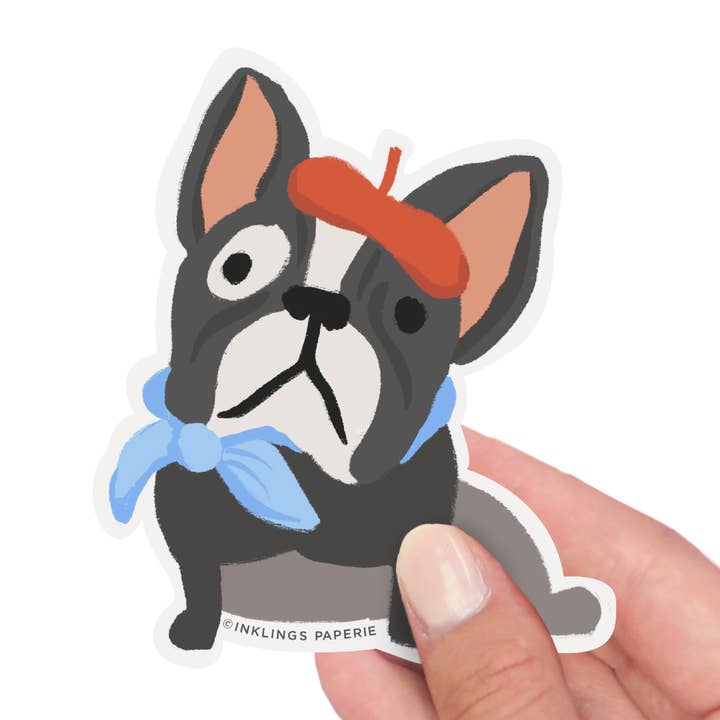 Vinylaufkleber - Französische Bulldogge für den Großhandel von Inklings Paperie