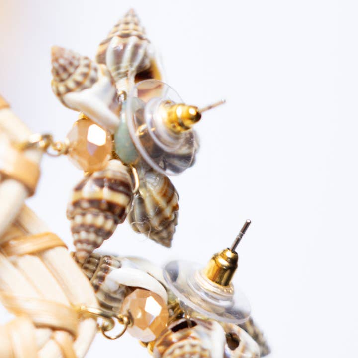 Bali Queen - Wholesale Dangle Earrings - Rattan Babylon Shell Earring3
