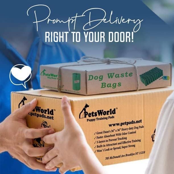 PetsWorld Inc - Wholesale Pet Cleaning Supplies - PetsWorld Gigantic Dog Potty Pads, 36 x 36-in 25 CT5