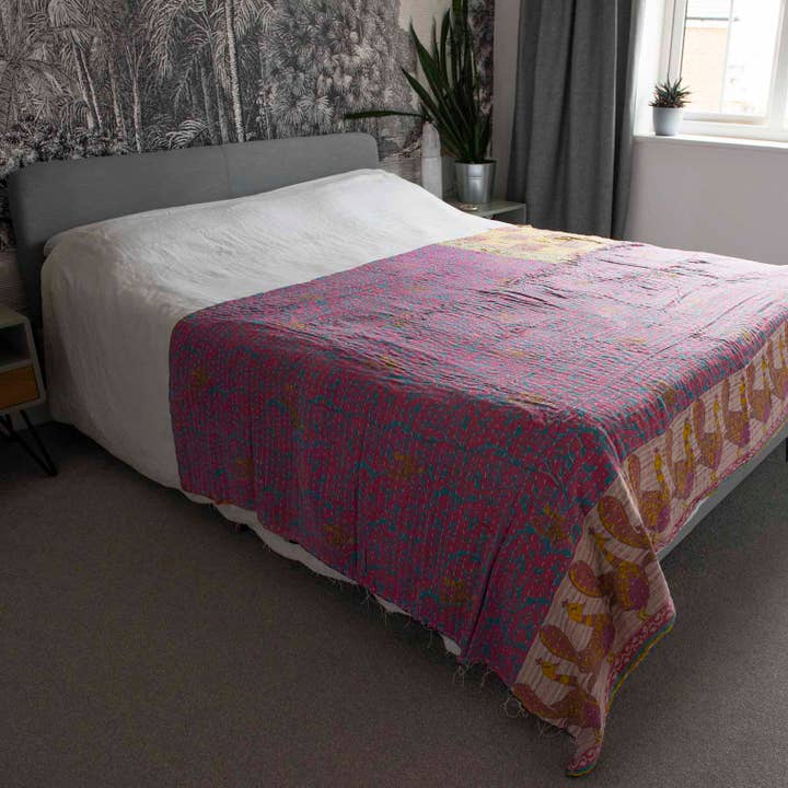 Siesta – wholesale Bed runner – Kantha Bedspread4