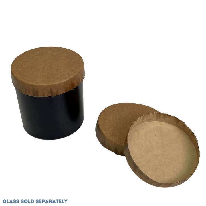 General Wax - Candle Making Supplies - Wholesale Candle Holder - Paper Candle Lid - Fits our 9.5 oz Monticiano3