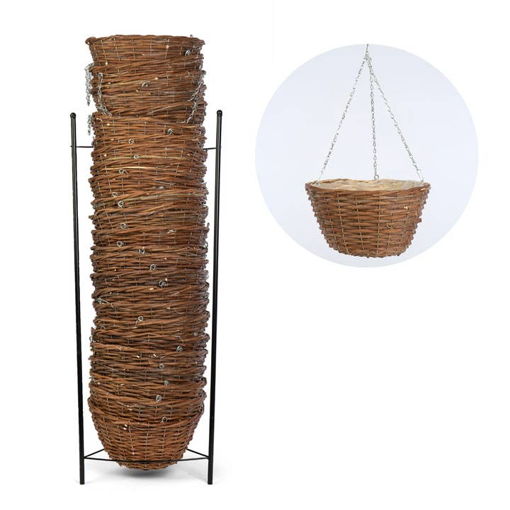 13" Willow Cone Hanging Planter Floral Arrangements 24pc and other Purchase Wholesale hanging basket planters. Free Returns & Net 60 Terms on Faire trending on Faire.