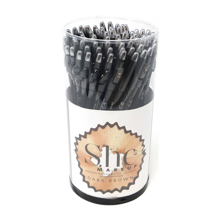 PINEAPPLE Beauty - Wholesale Eyeliner/Pencil - She LPS02 Dark Brown Eyeliner Pencil w/Sharpener - 721