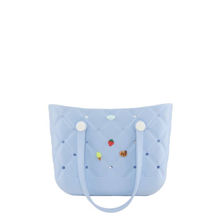 anbfashion - Wholesale Crossbody Bag - Women's - Rubber Tote Bag with Decorative Charms 25251