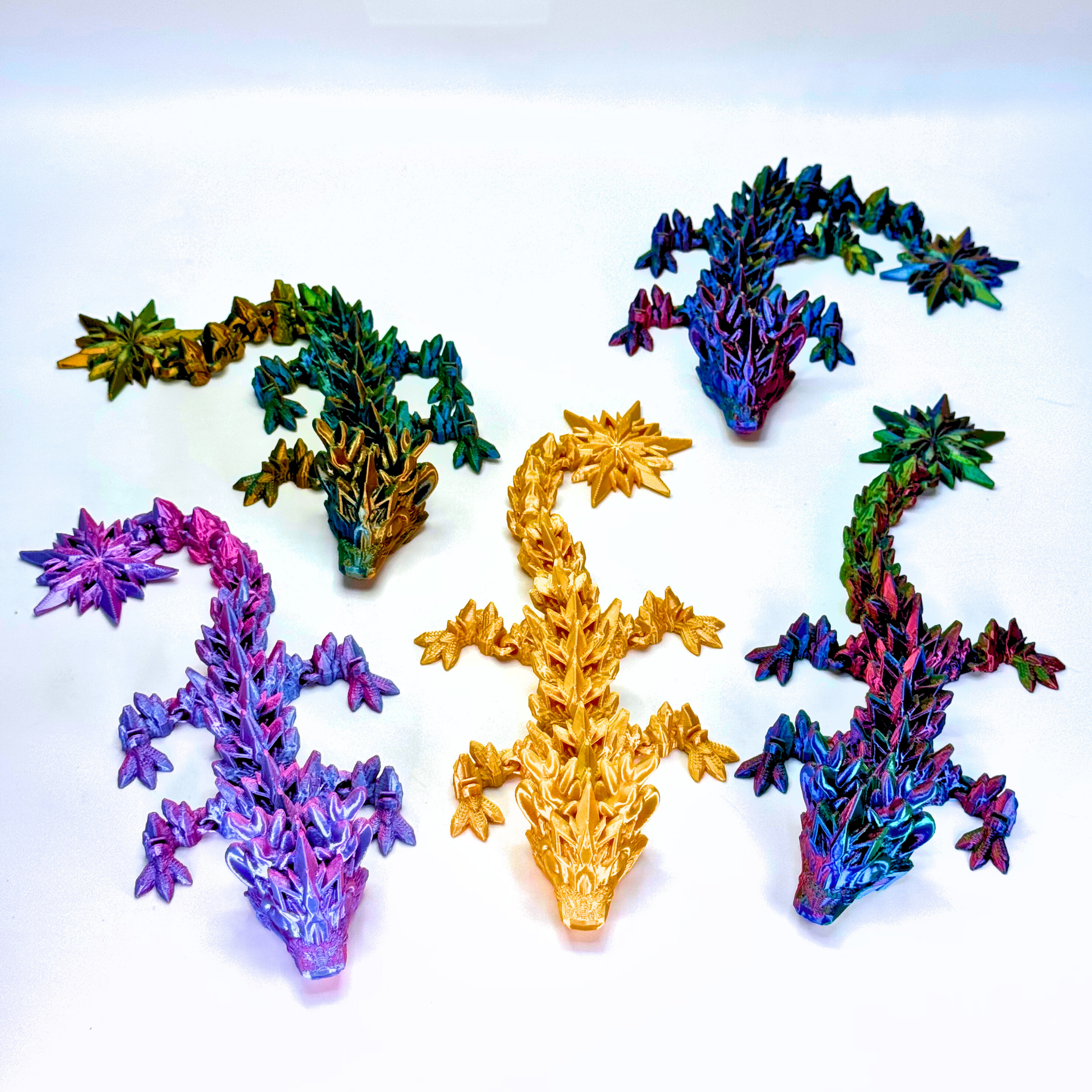 Dragon Fidgets - Wholesale Fidgetspeelgoed - Kinderen - 9" Rendier Sneeuwvlok Winter Draak Fidget Speelgoed8