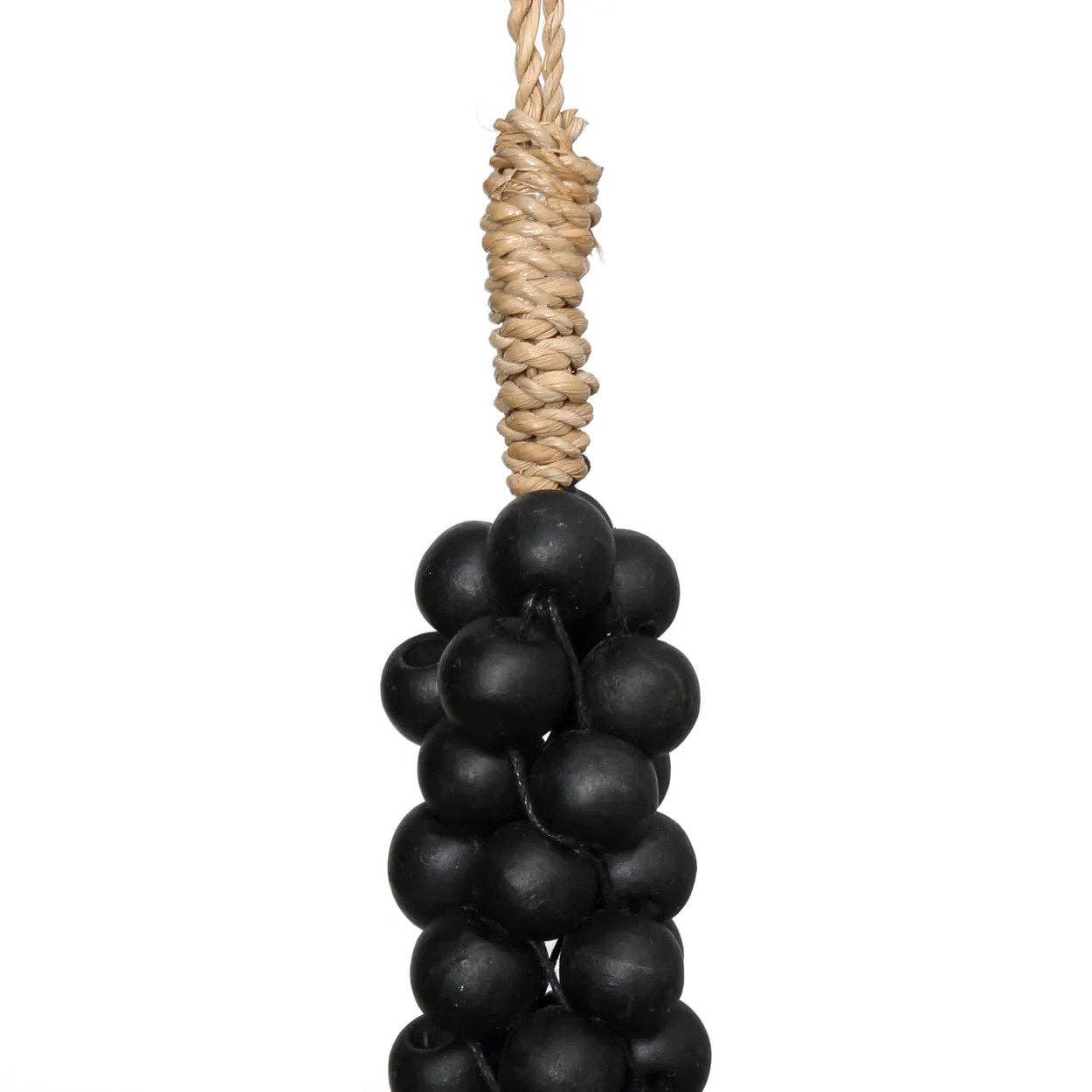 Bazar Bizar Living - Wholesale Decorative Tassel/Wall Drop - The Wooden Beads with Cotton Tassel - Black6