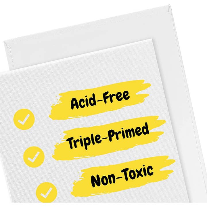 Mr. Pen - Wholesale Painting Paper - Cotton Canvas Panels, 5 Pack, 5x7 Inch, Triple Primed for Oil & Acrylic Paints, Canvas Boards for Painting, Painting, Drawing & Art Supplies, Blank Canvas for Painting, 3mm Thickness.4