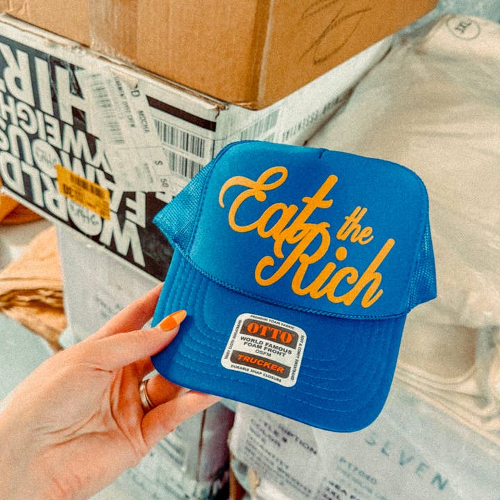 The Clandestine Underground - Wholesale Trucker Hat - Unisex - Eat The Rich, Western Trucker Hat5