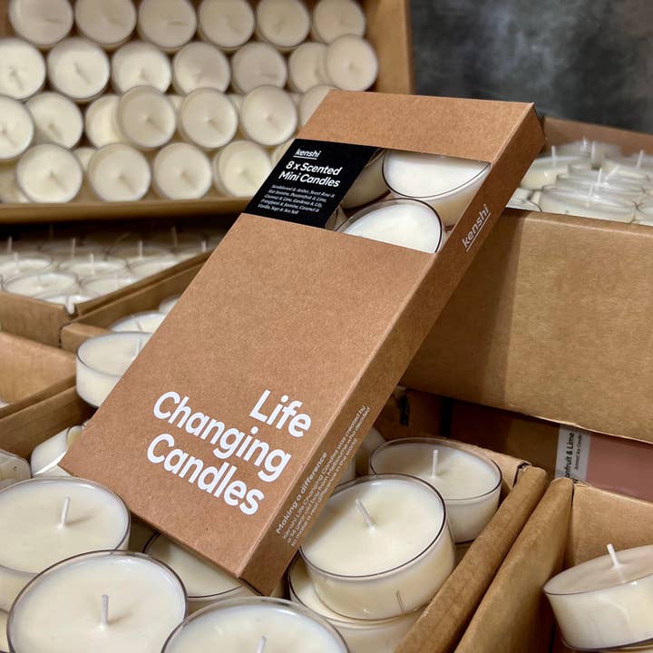 Kenshi Candles - Wholesale Tea light candles - 8 Pack of Scented Mini Candles1