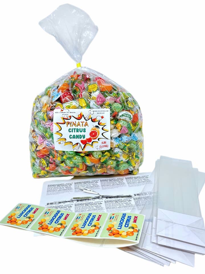You-Fill-It Bulk Kit Citrus Candy Mix 5Lb Bag for wholesale by Dulcefina Chocolate and Sweets