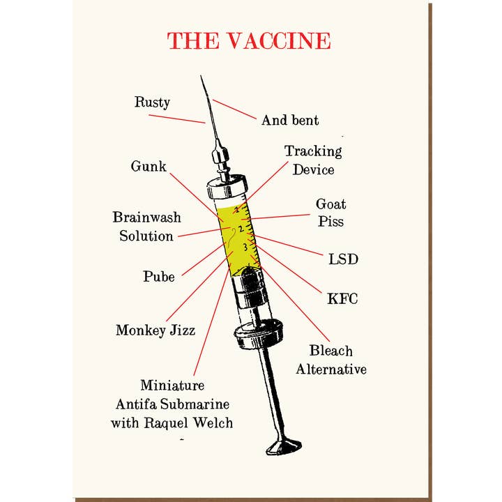 Clayboys Cards – wholesale Birthday card – 1077 The Vaccine (Birthday Card)