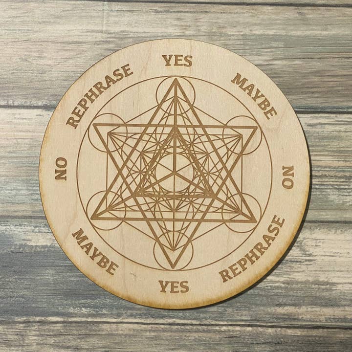 Zen and Meow - Vendita all'ingrosso Attrezzatura per meditazione - Merkaba Metatron's Cube Pendulum Board