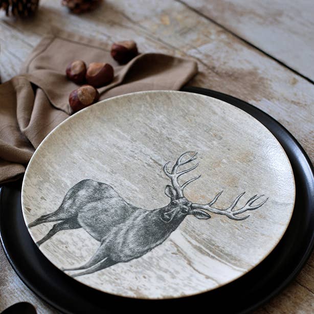 Novastyl – wholesale Dinner plate – Deer 26cm porcelain plate4