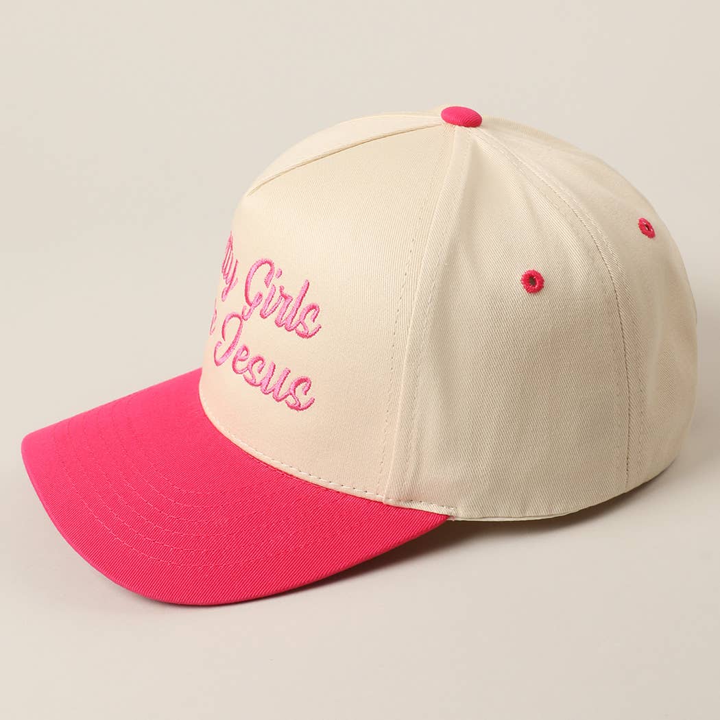 Fashion City - Vente Casquette de camionneur – femme - Casquette de camionneur brodée "Les jolies filles aiment Jésus"8