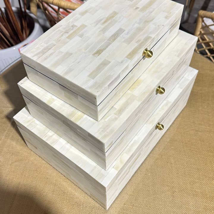 Auden & Avery - Wholesale Decorative Box - Bone Inlay Decorative Boxes - Multiple Sizes