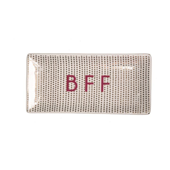 SALE Trinket Tray, BFF for wholesale by Totalee Gift