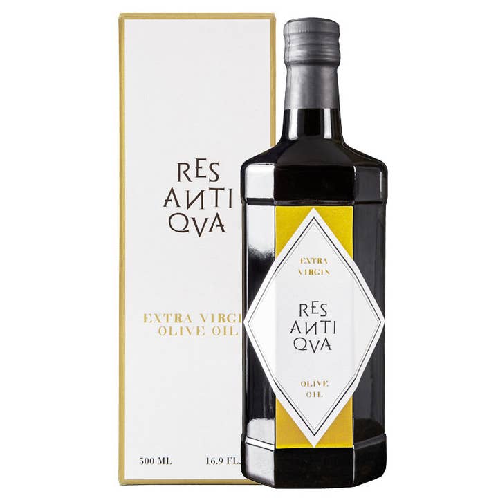 RESANTIQVA EVOO - 100% Italian Extra Virgin Olive Oil - 500ml Classic Diamond Bottle for wholesale by Extra Virgin Olive Oil