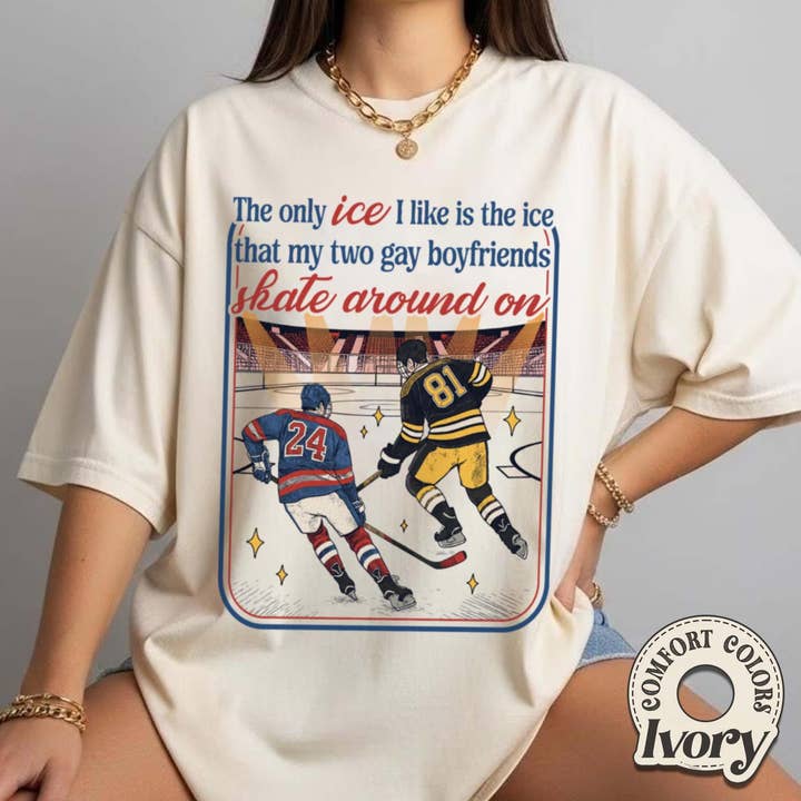 Hockey Romance Fan Comfort Colors Shirt, Trending Shirt for wholesale by Teedico