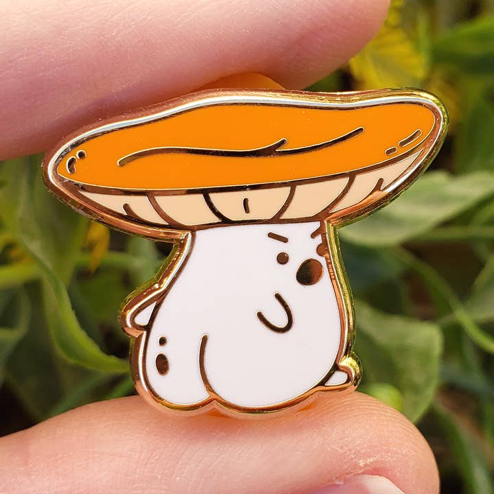 Lille Svampeven - Hårdemalje-pin for engroshandel hos Sugar Lich