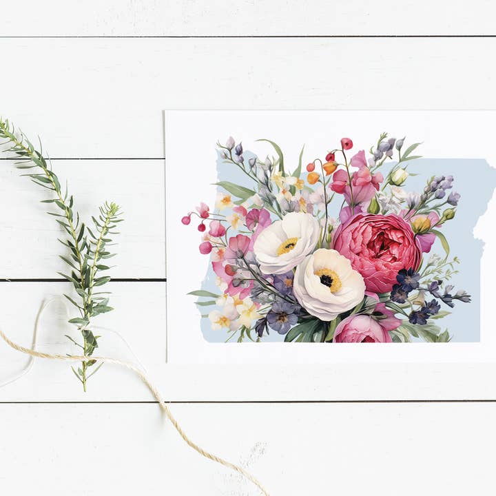 Oregon Sommar hälsningskort | Fyra årstider-serien för wholesale av Paperfinch Design