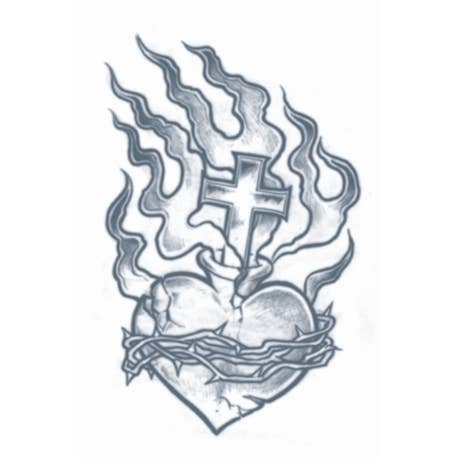 Partychimp - Wholesale Temporary Tattoo - Prison Tattoos - Heart - Party Accessory