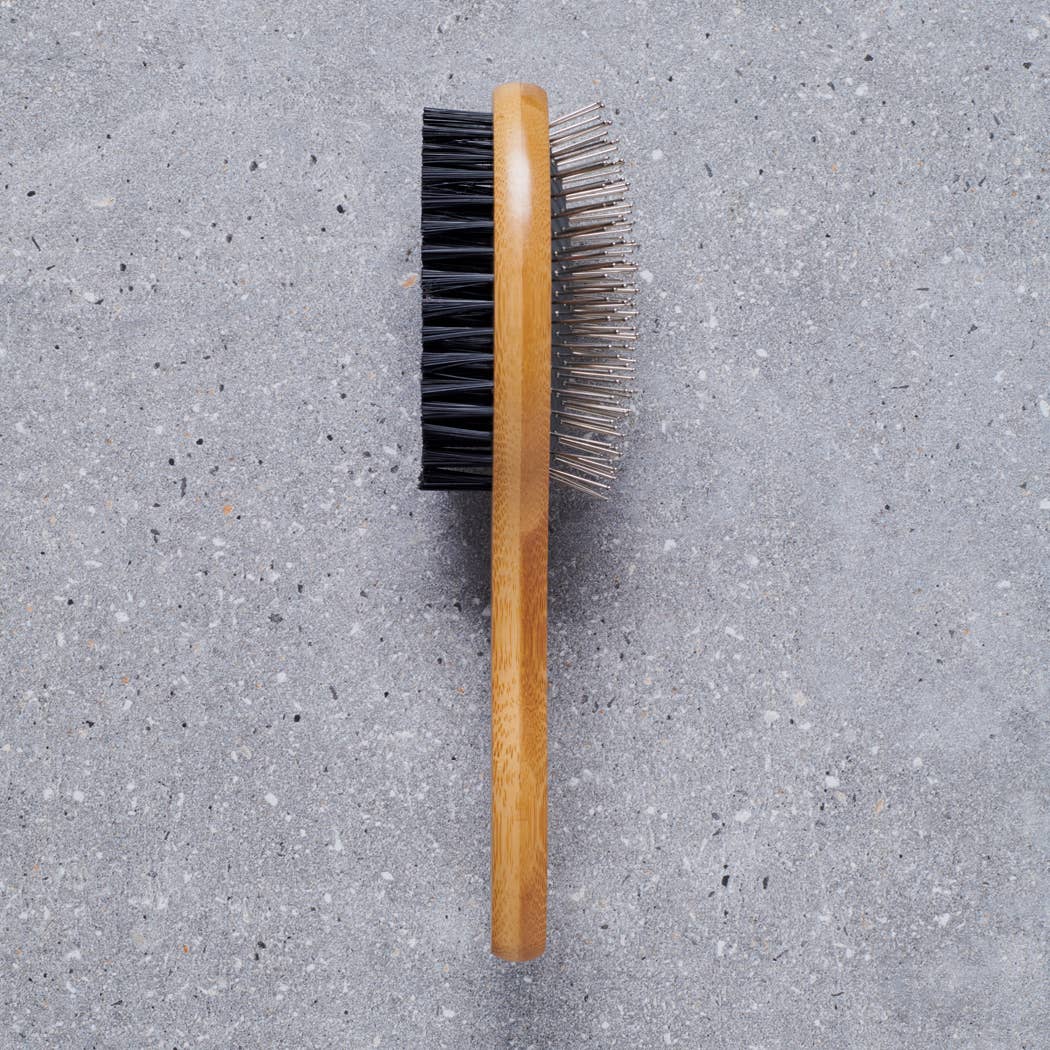Sweet William Designs – wholesale Pet brush – Cat/dog – Dog Grooming - Bamboo double sided brush1