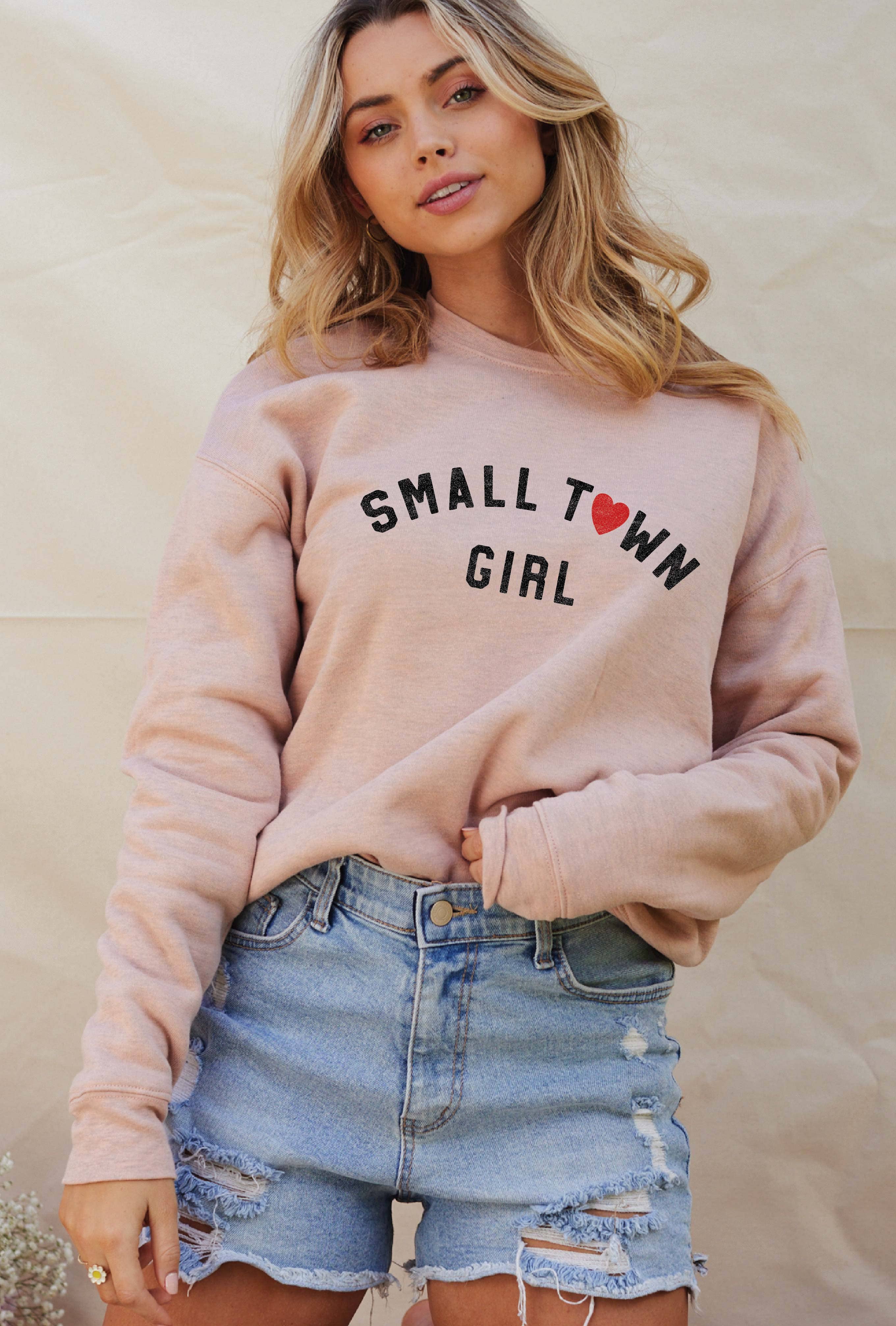 OAT COLLECTIVE - Wholesale Graphic Sweatshirt - Women's - SMALL TOWN GIRL Graphic Sweatshirt9