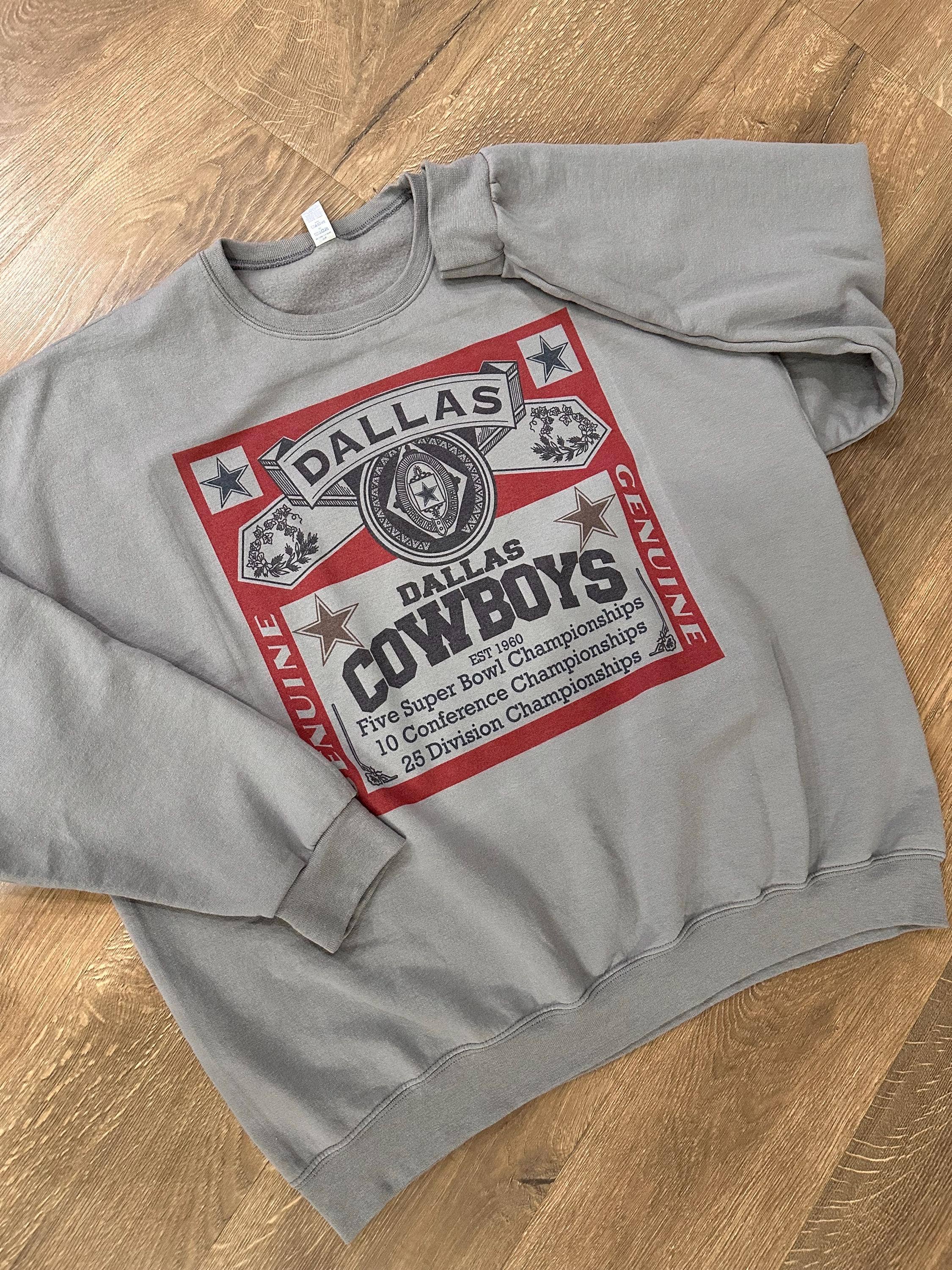 TheKingShirt - Wholesale Graphic Sweatshirt - Women's - Dallas Football Vintage Crewneck Sweatshirt Beer Texas1