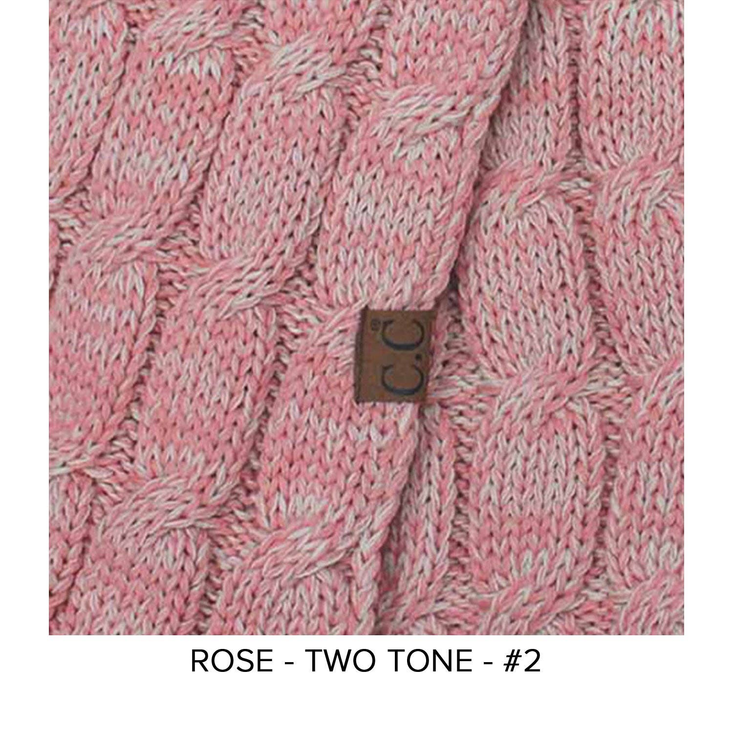 Truly Contagious - Wholesale Gloves - Women's - CC Beanie Wholesale 2-Tone Touchscreen Women's Gloves G-8000